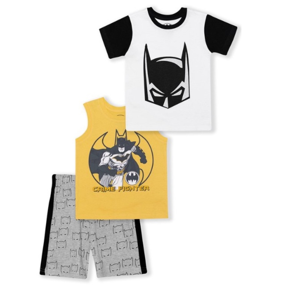 Batman Yellow & Black “Crime Fighter” Tank Set